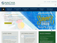 Tablet Screenshot of nacha.org