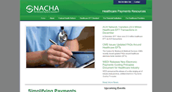Desktop Screenshot of healthcare.nacha.org
